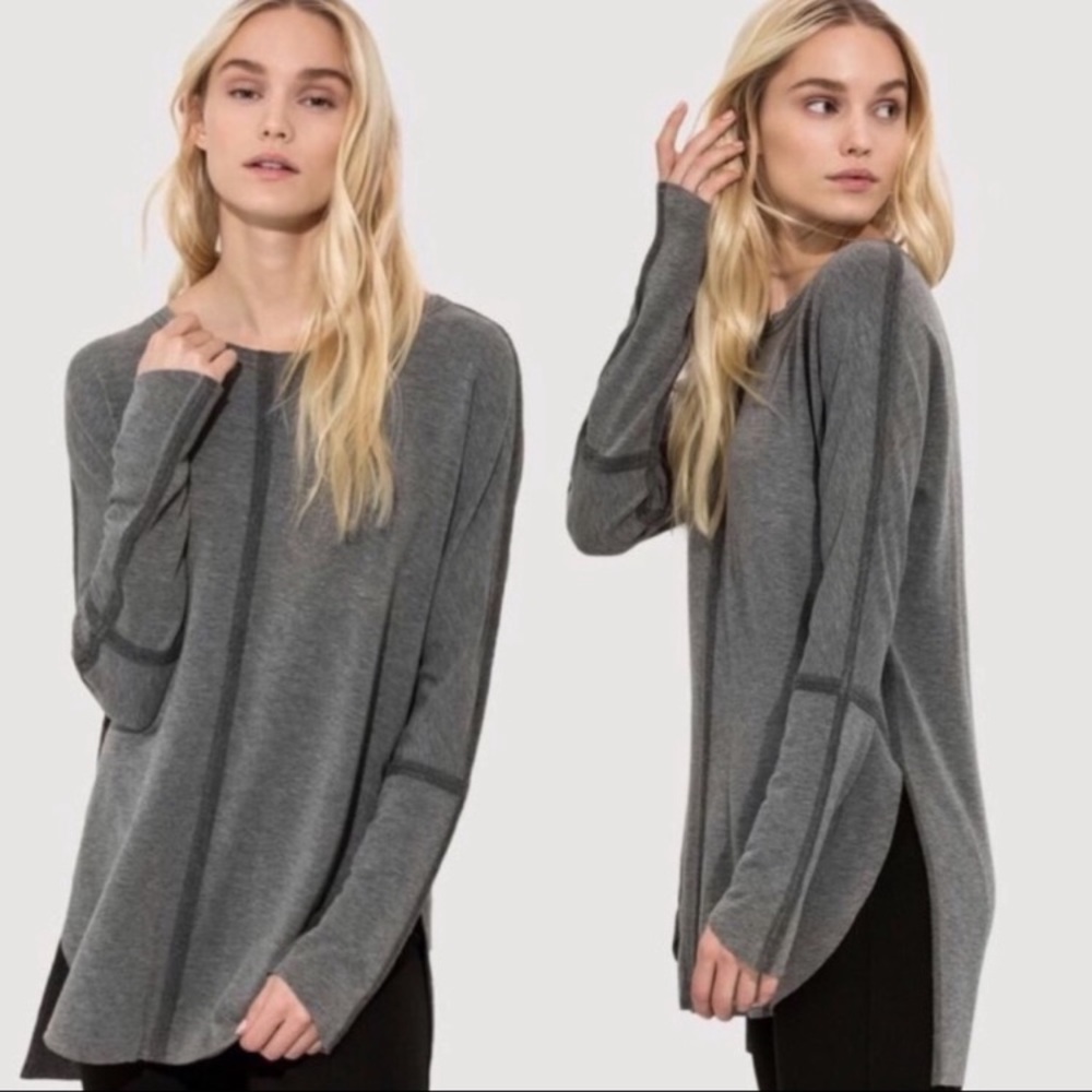 🩶 Kit & Ace Olsen long sleeve brushed tunic